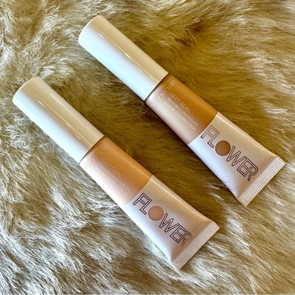 1 set of 2 NEW Flower Beauty Get Real serum concealers